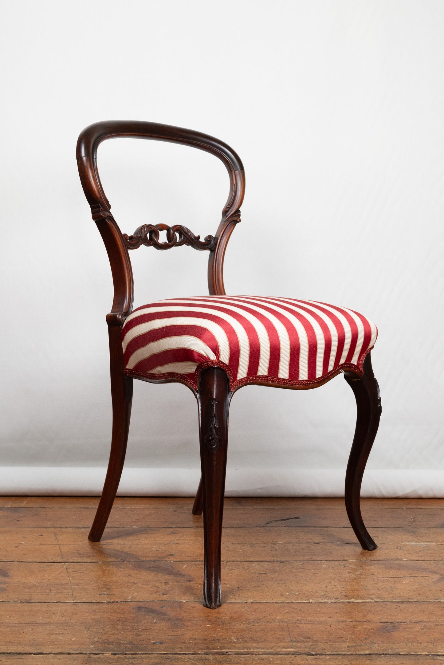 Antike Biedermeier Stühle aus Dunkler Buche, 1870, 4er Set