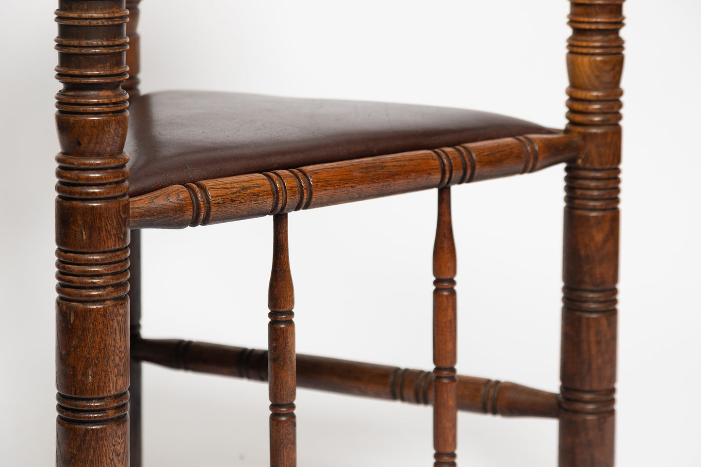 Antiker Stuhl aus Kiefernholz, 1890er