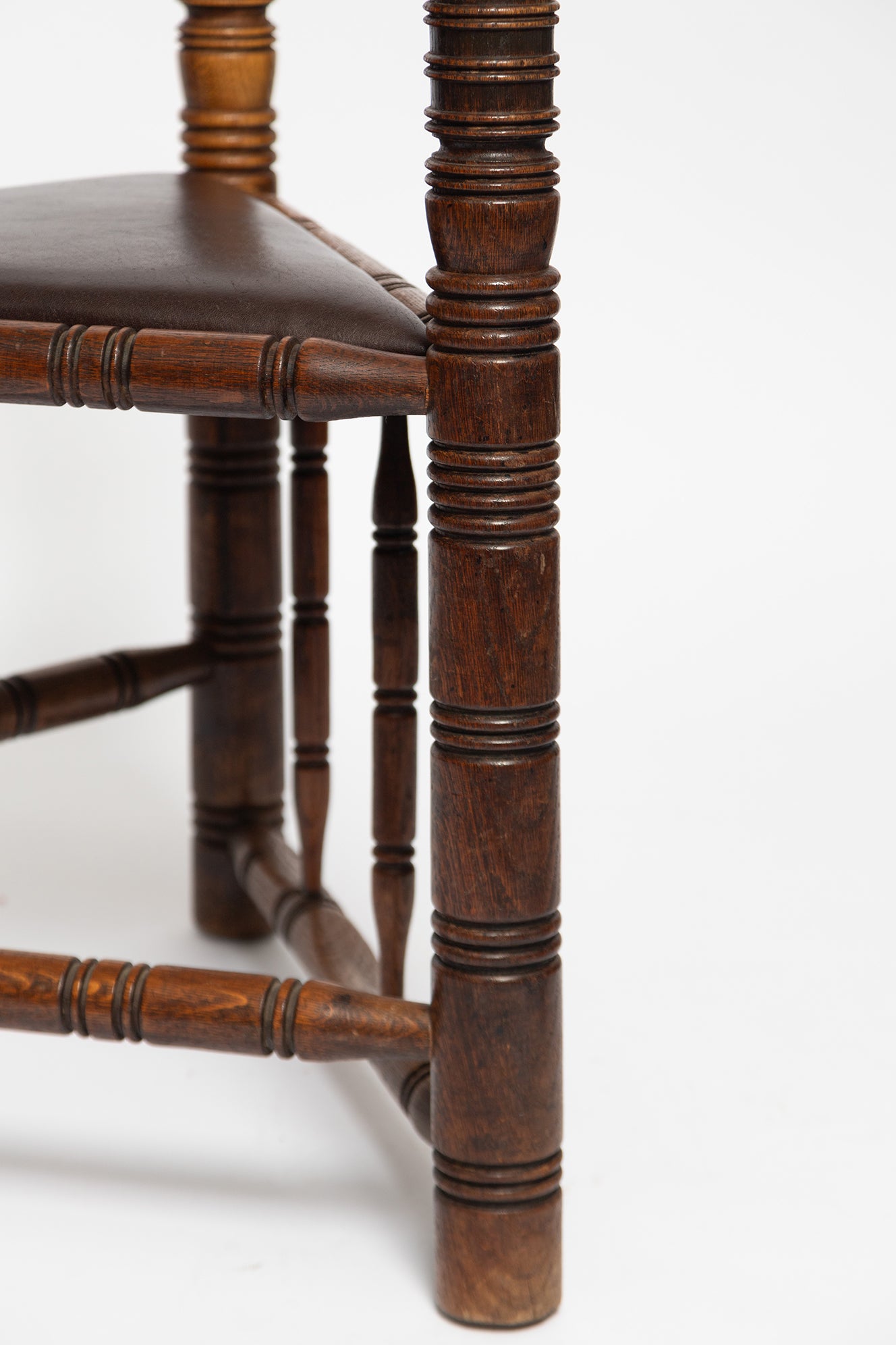 Antiker Stuhl aus Kiefernholz, 1890er