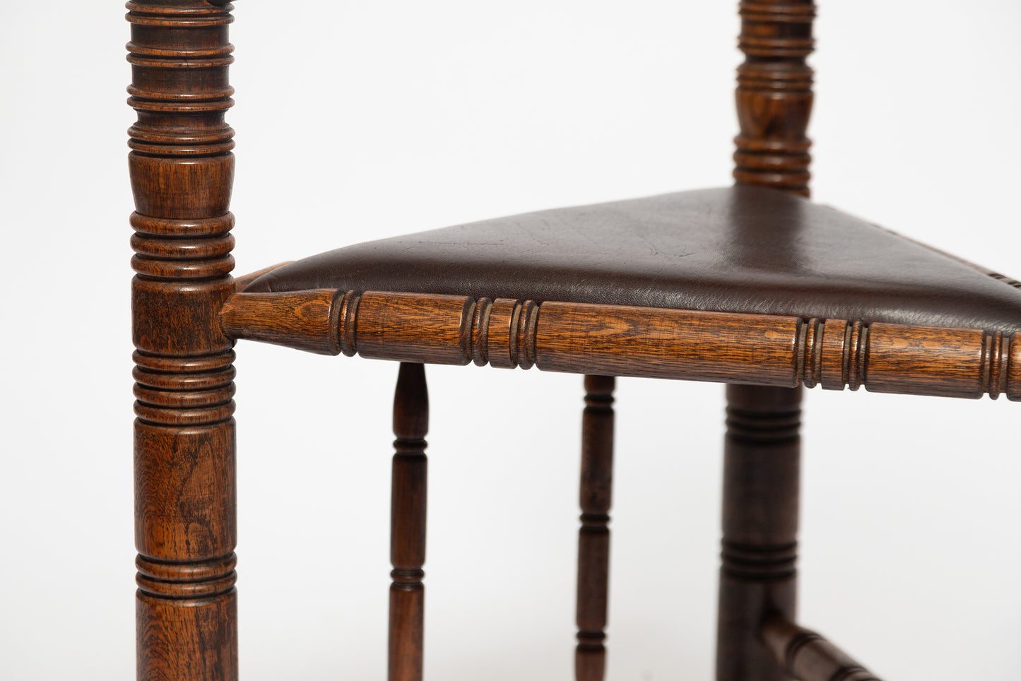 Antiker Stuhl aus Kiefernholz, 1890er