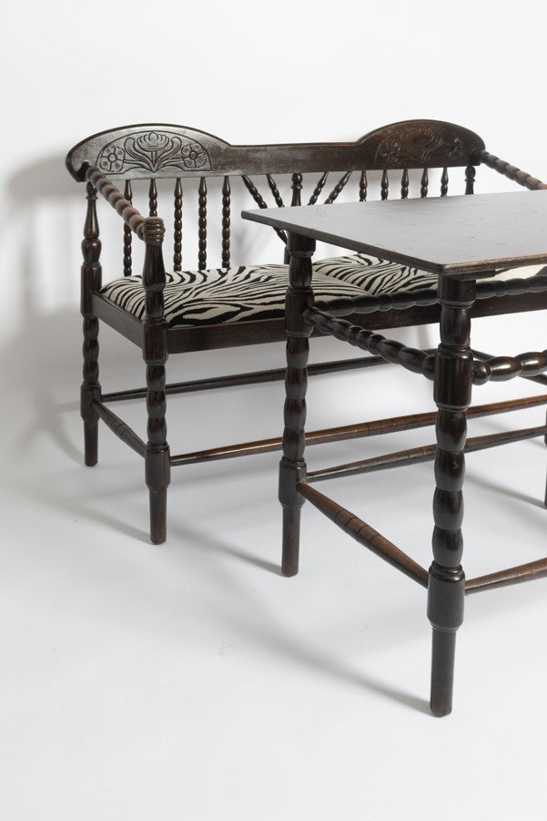 Worpswede Sitzgarnitur aus Kiefernholz, 1905, 5 . Set