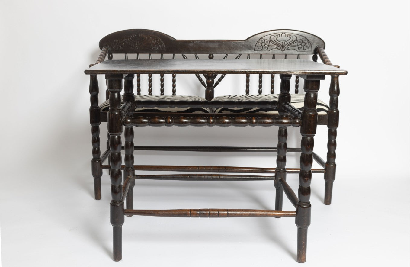 Worpswede Sitzgarnitur aus Kiefernholz, 1905, 5 . Set